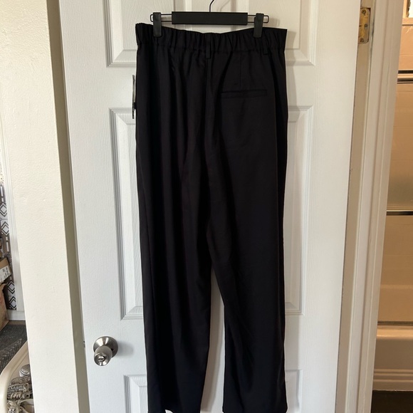 high waist black wide leg trouser pants size L urban outfitters new - Picture 5 of 7